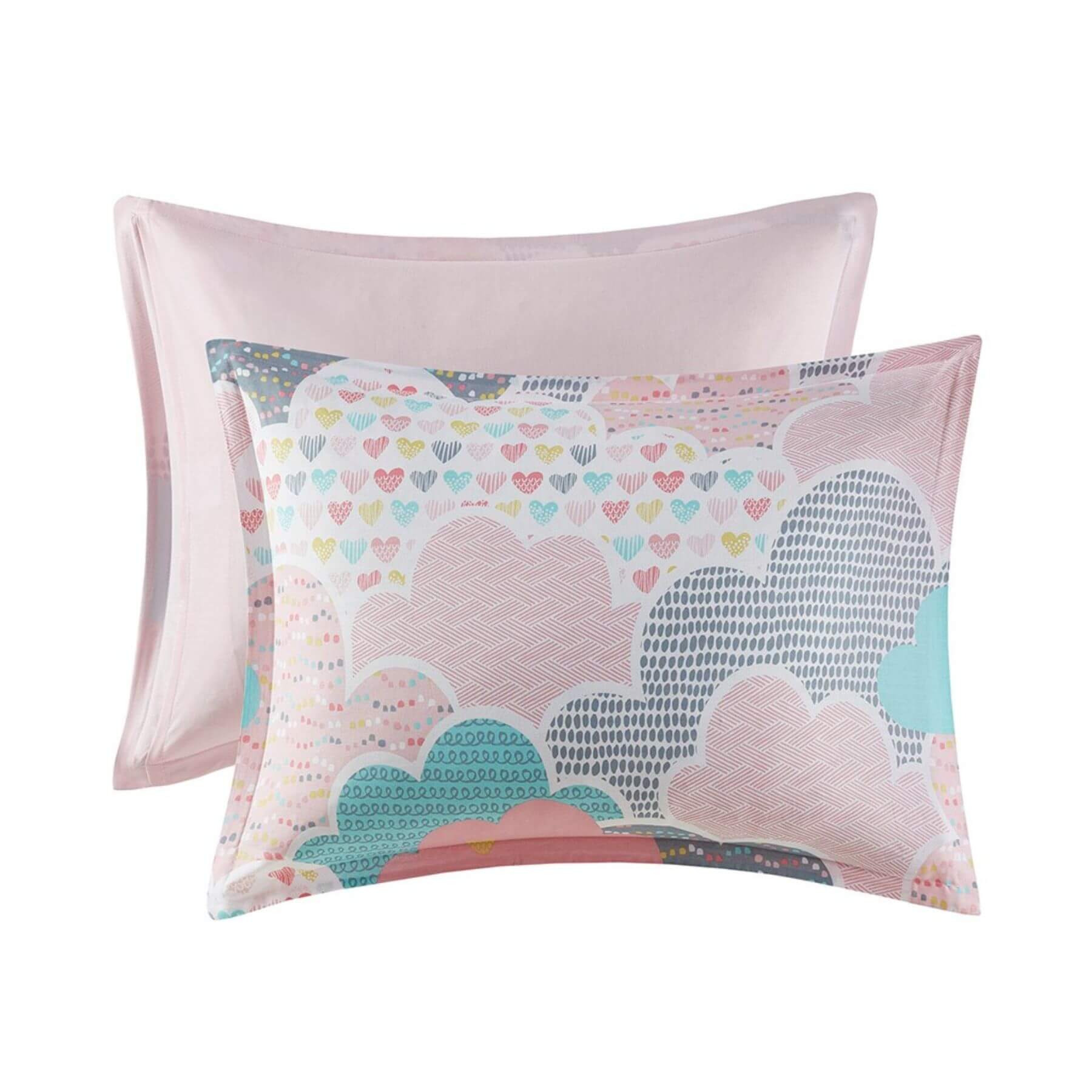 Cloud Cotton Printed Shams Pink