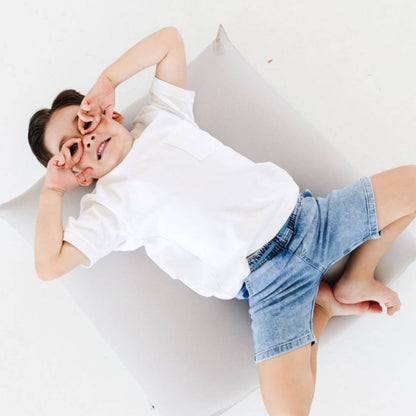 Child lying on Toki Kids Cloud Bean Bag