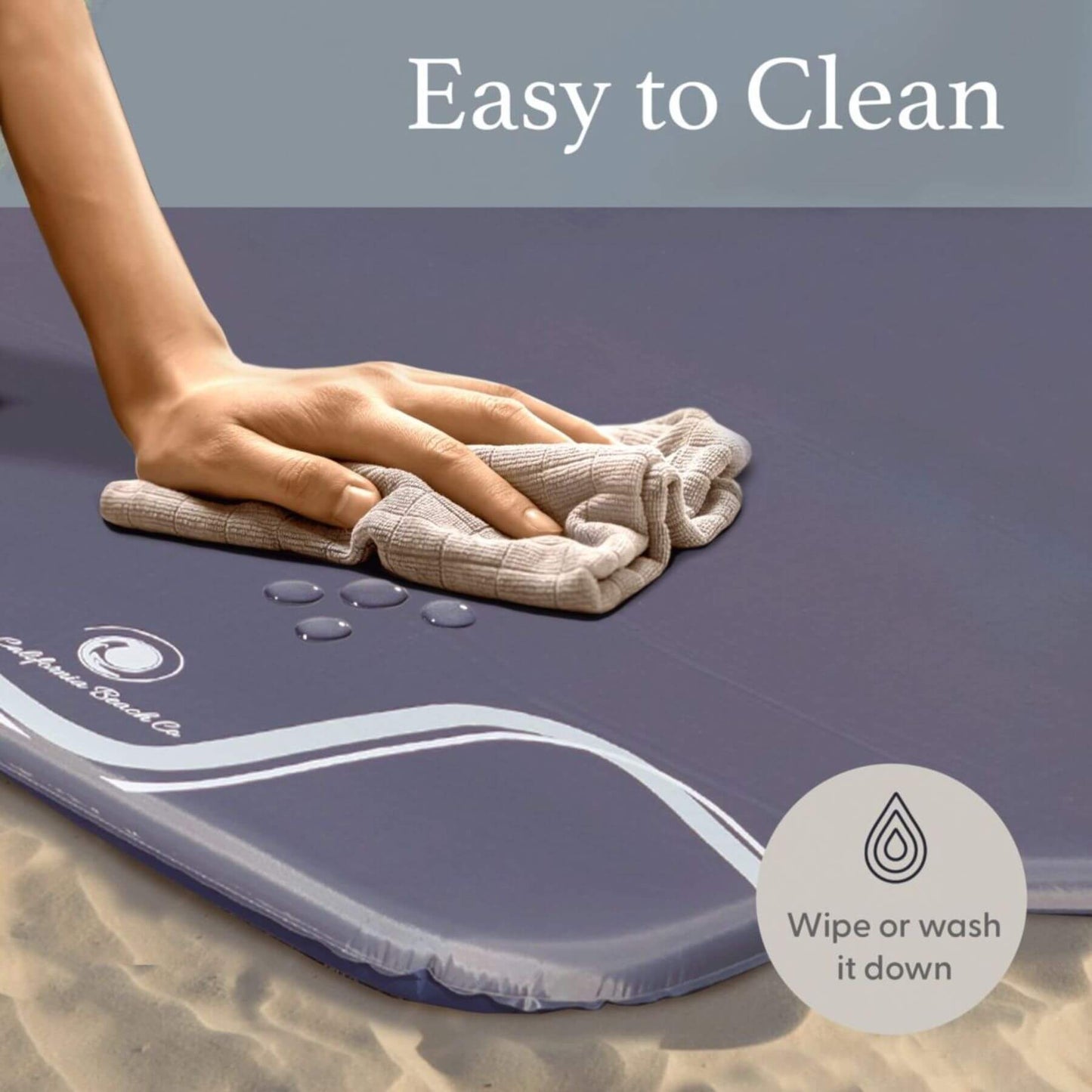 Wiping The California Beach Co. Pop 'N Go™ Play Mat 2.0