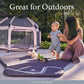 Mom Supporting Baby Walking on The California Beach Co. Pop 'N Go™ Play Mat 2.0