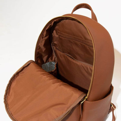 Inside view of Cognac Classic City Diaper Bag II
