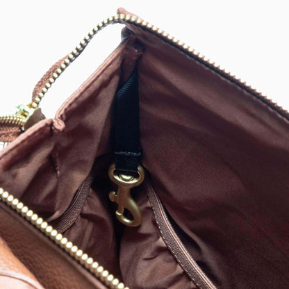 Close-up of Cognac Mini Classic Bag II