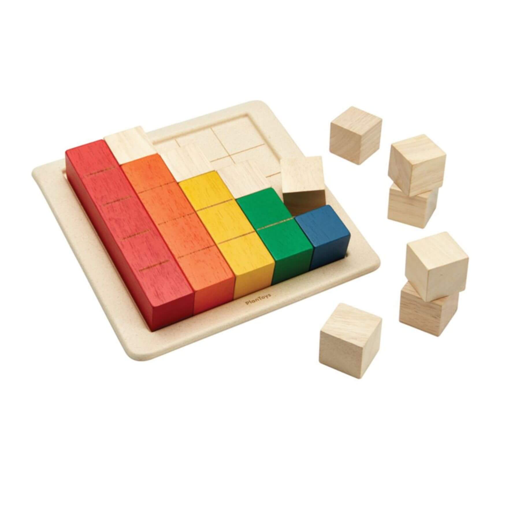PlanToys Colored Counting Blocks - Unit Plus
