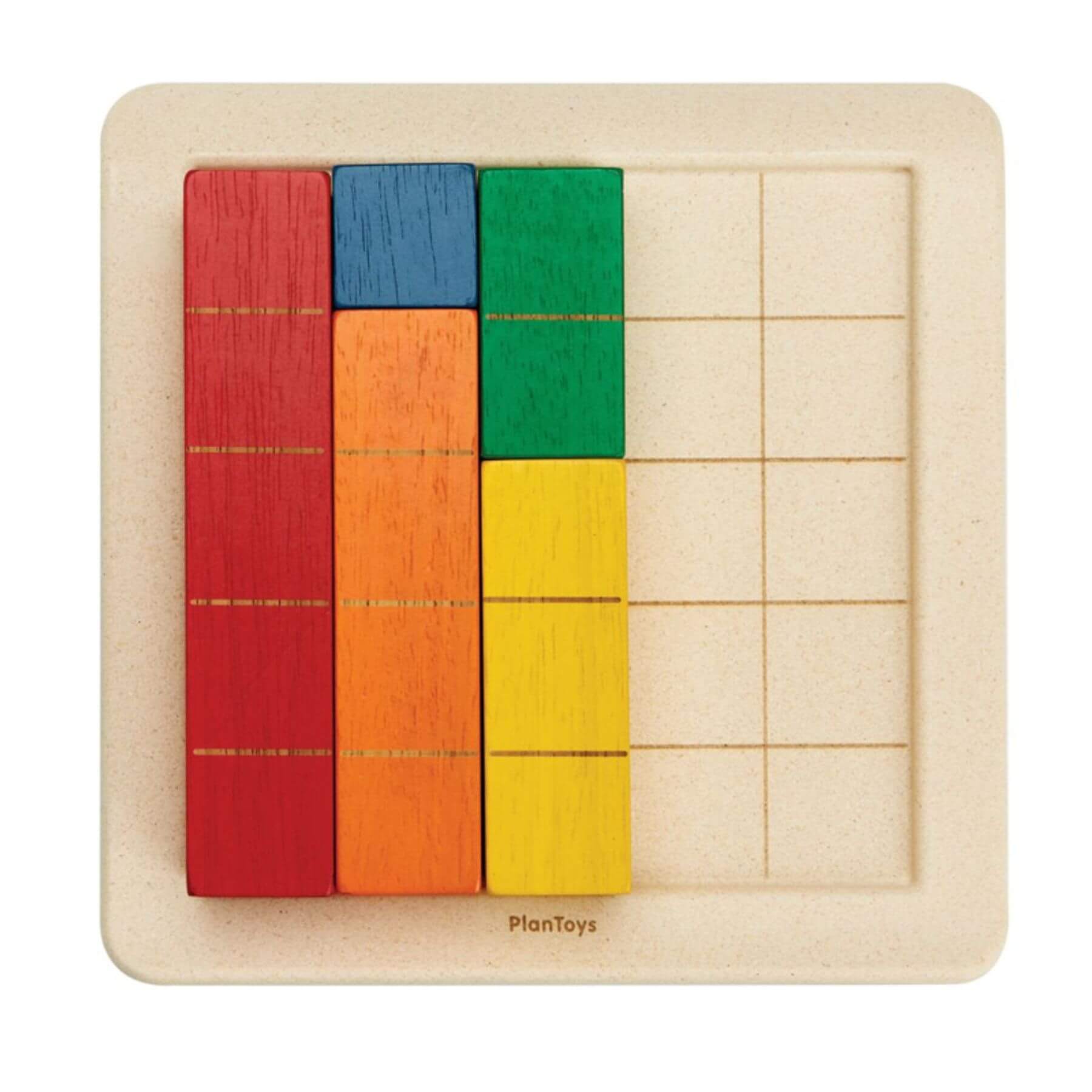 PlanToys Colored Counting Blocks - Unit Plus