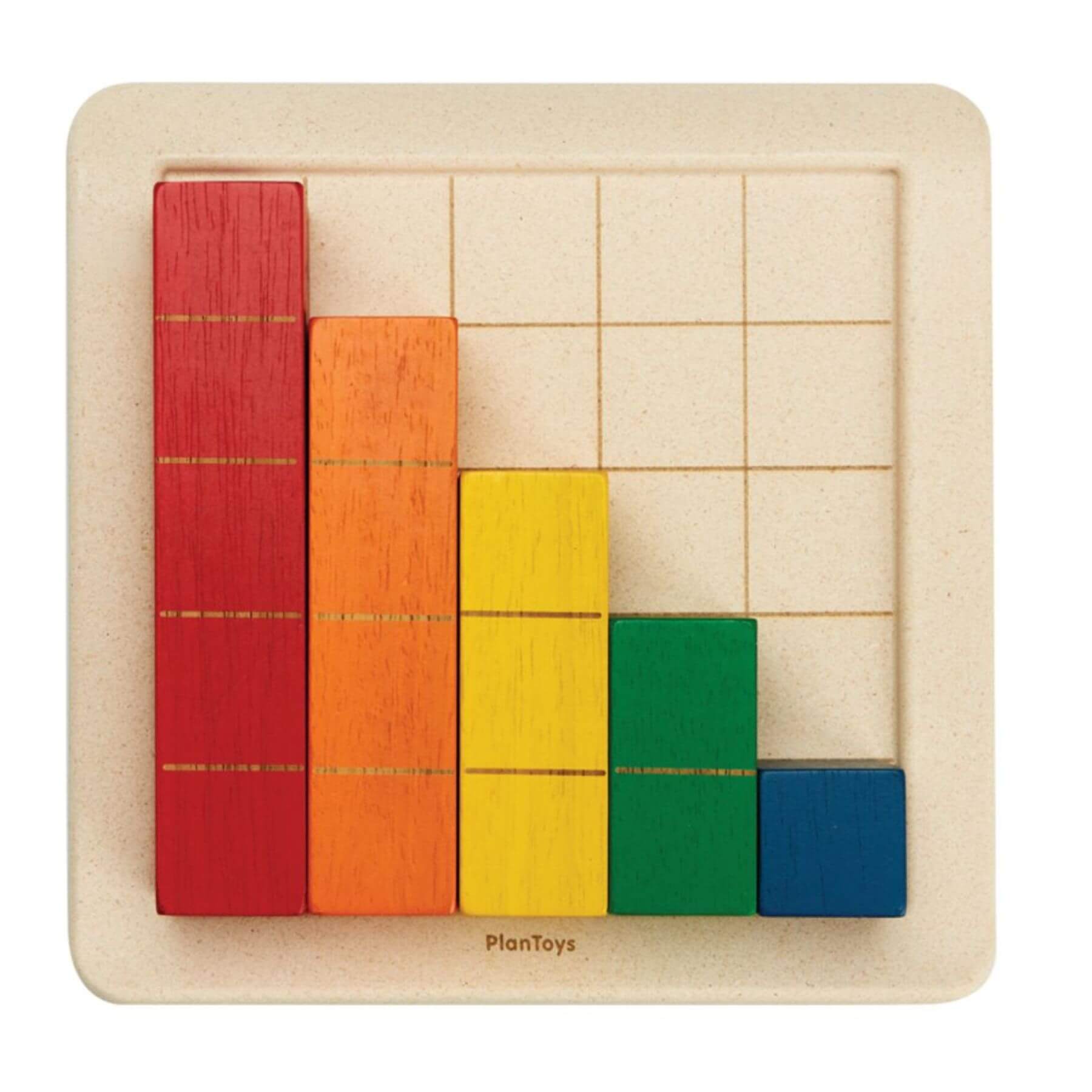 PlanToys Colored Counting Blocks - Unit Plus