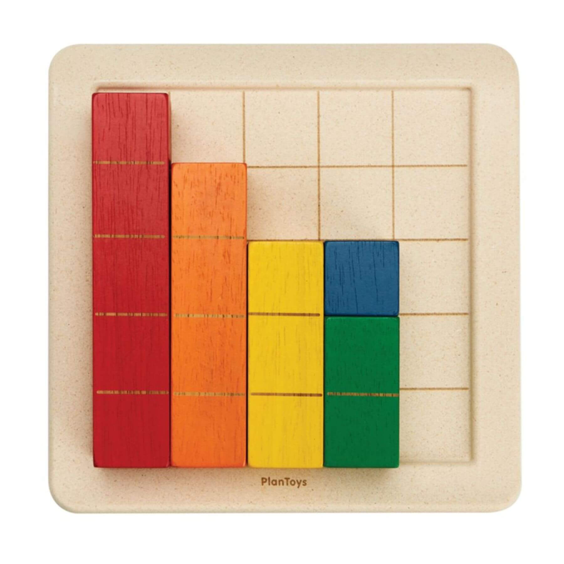 PlanToys Colored Counting Blocks - Unit Plus