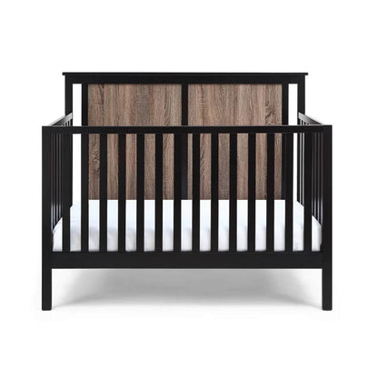 Connelly 4-in-1 Convertible Crib Black/Vintage Walnut