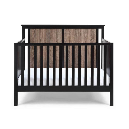 Connelly 4-in-1 Convertible Crib Black/Vintage Walnut