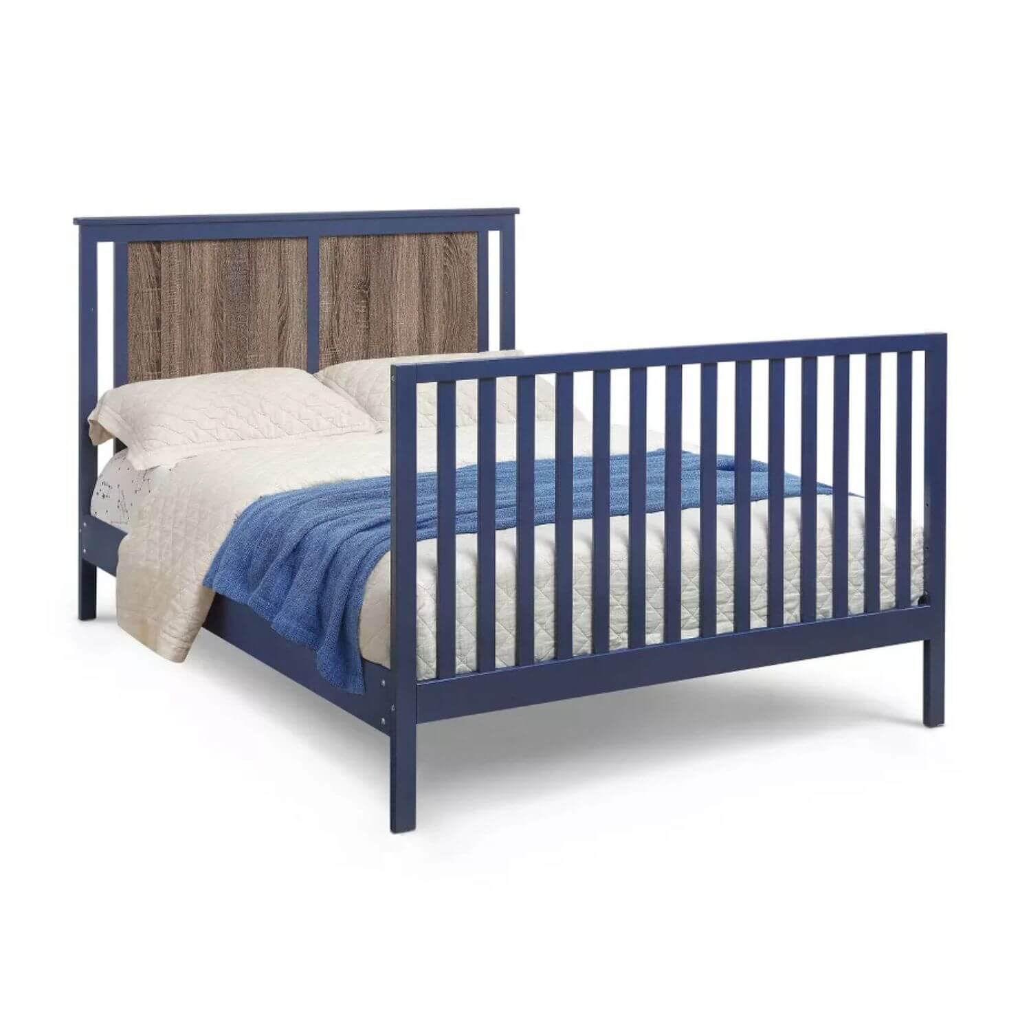 Connelly 4-in-1 Convertible Crib Midnight Blue/Vintage Walnut