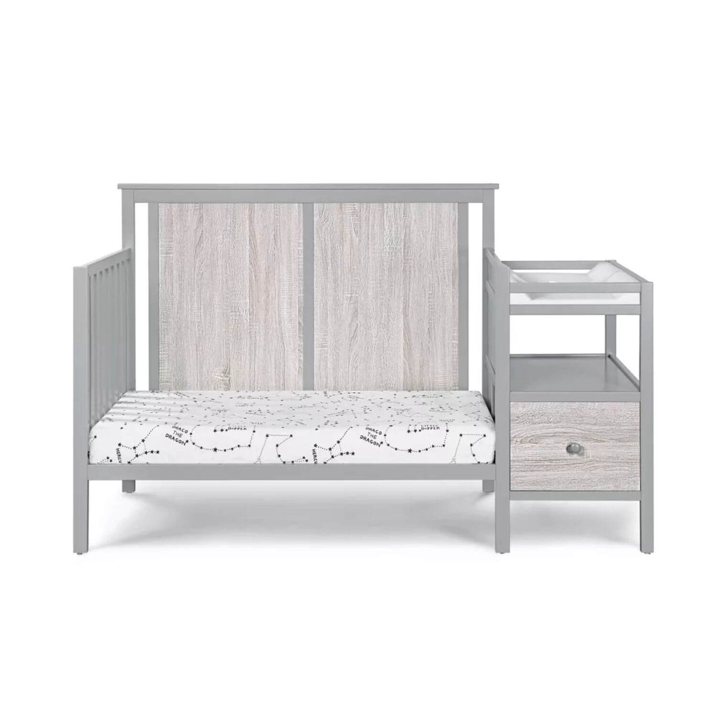 Connelly 4-in-1 Crib and Changer Combo Gray/Rockport Gray