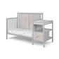 Connelly 4-in-1 Crib and Changer Combo Gray/Rockport Gray