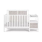 Connelly 4-in-1 Crib and Changer Combo White/Rockport Gray