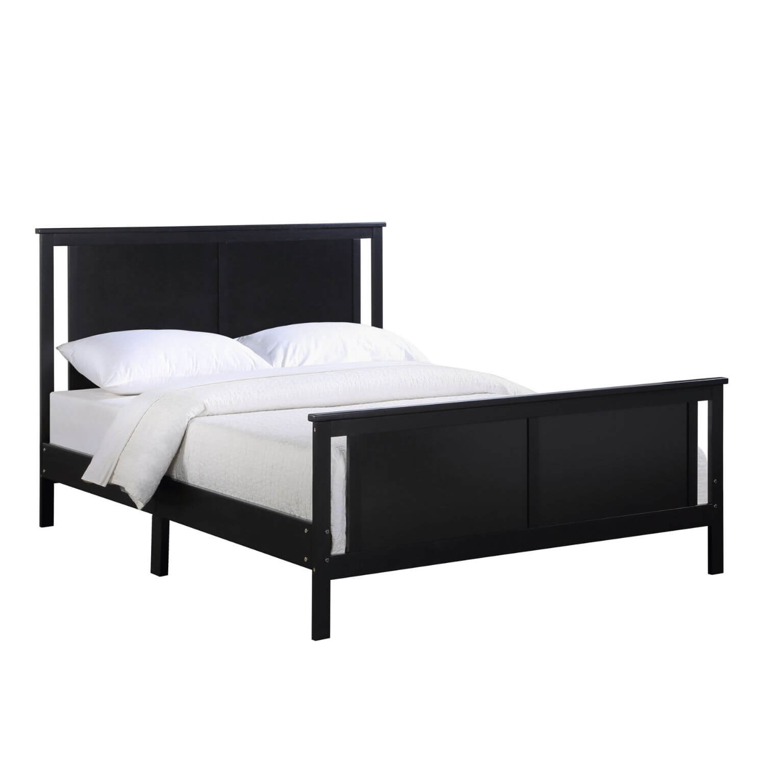 Connelly Reversible Panel Full Bed Black/Vintage Walnut