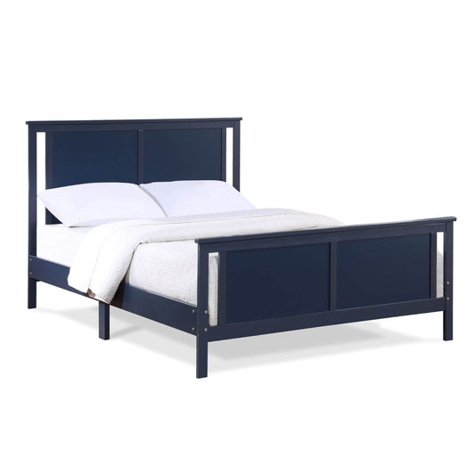 Connelly Full Bed Midnight Blue/Vintage Walnut