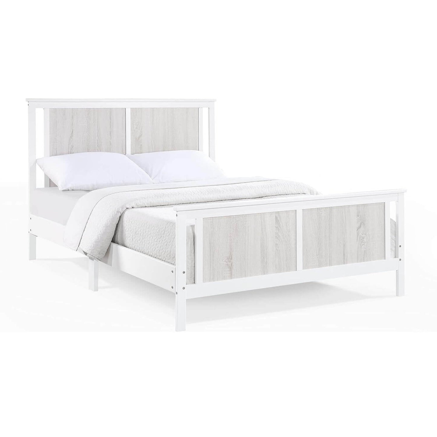 Connelly Full Bed White/Rockport Gray