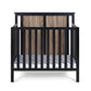 Connelly Mini Crib With Mattress Pad Black/Vintage Walnut