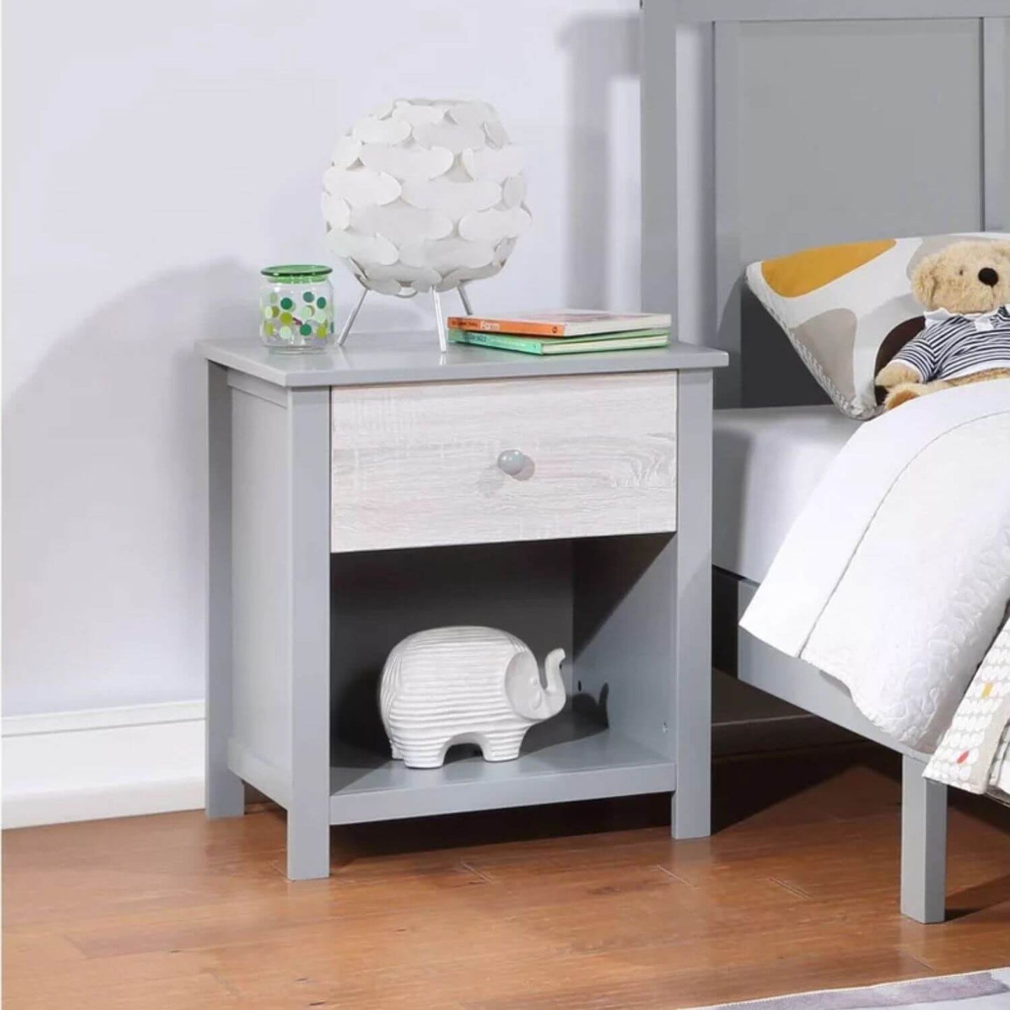 Connelly Nightstand Gray/Rockport Gray