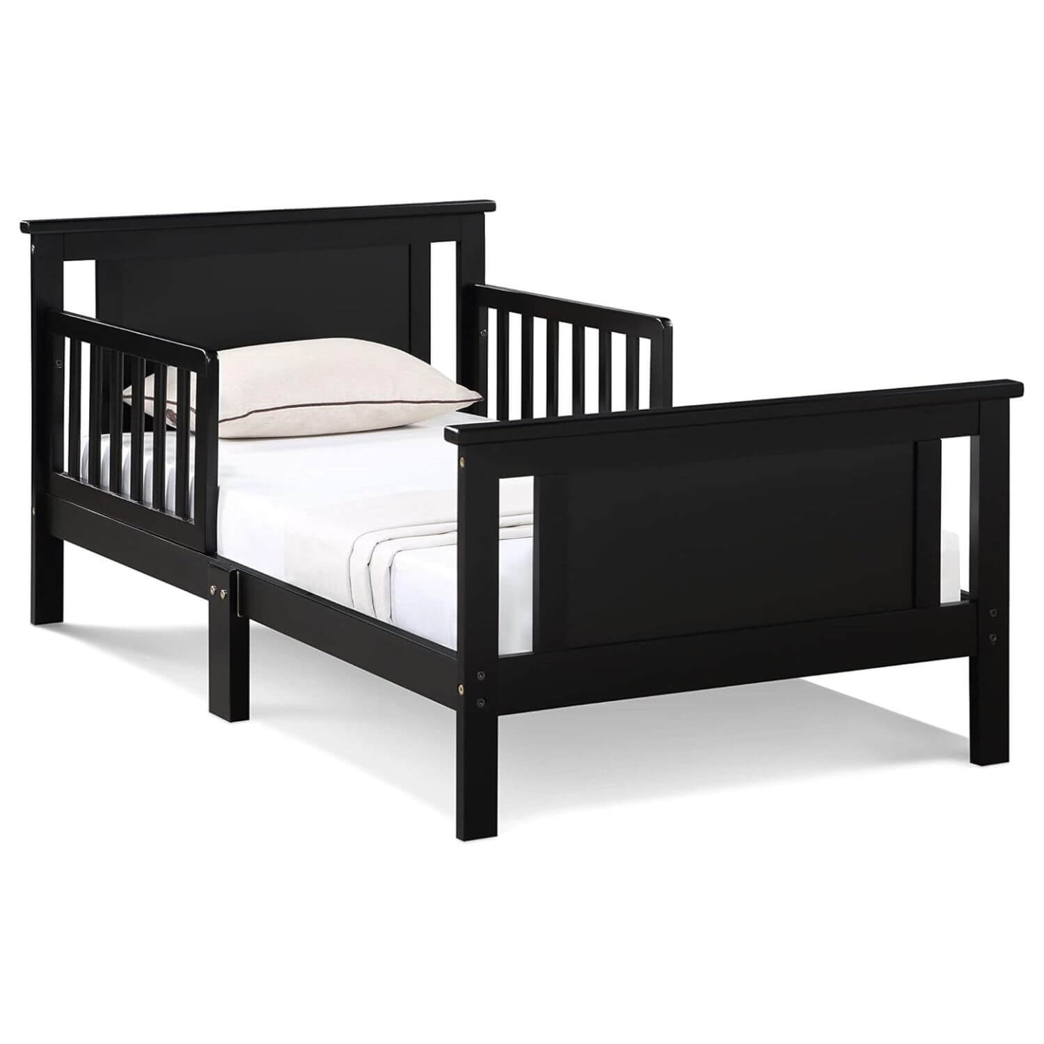 Connelly Reversible Panel Toddler Bed Black/Vintage Walnut