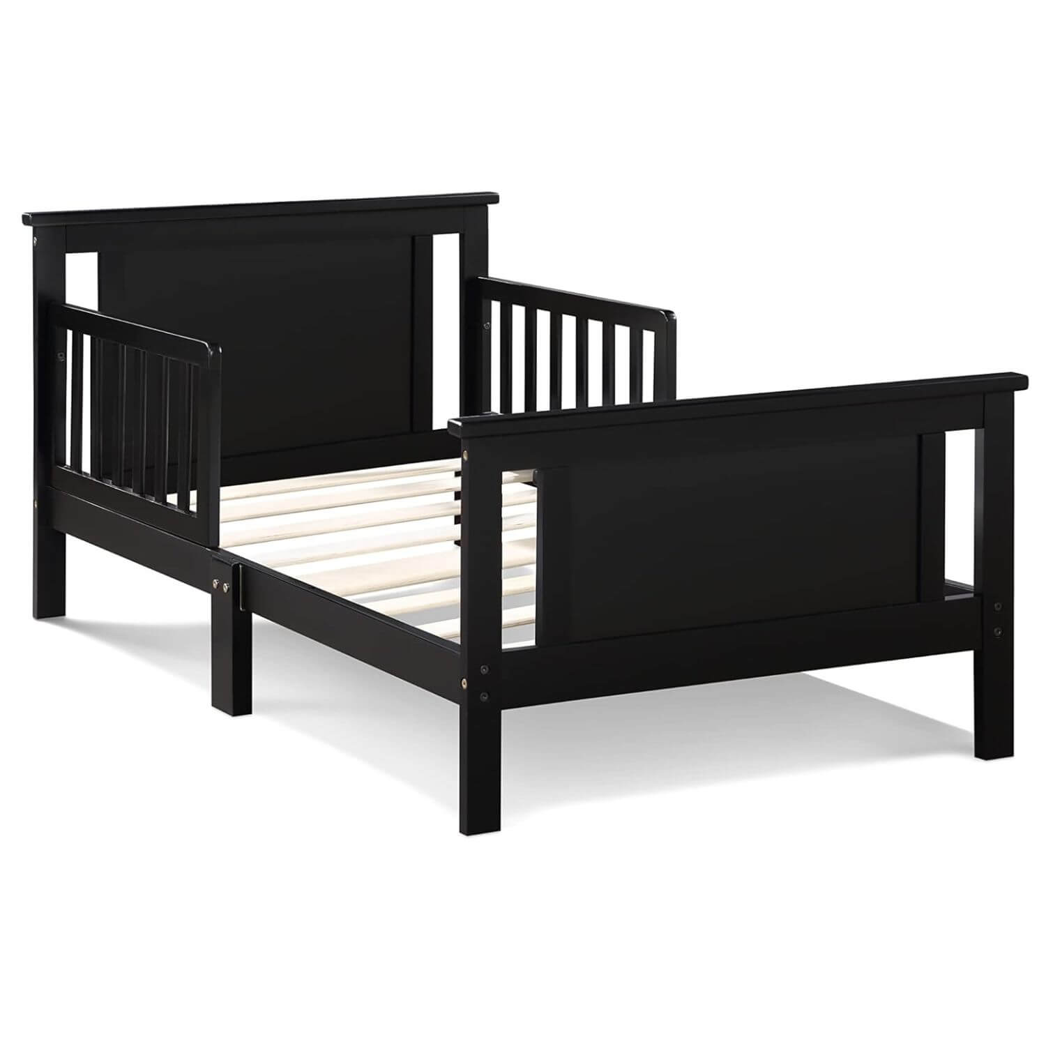 Connelly Reversible Panel Toddler Bed Black/Vintage Walnut