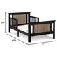 Connelly Reversible Panel Toddler Bed Black/Vintage Walnut