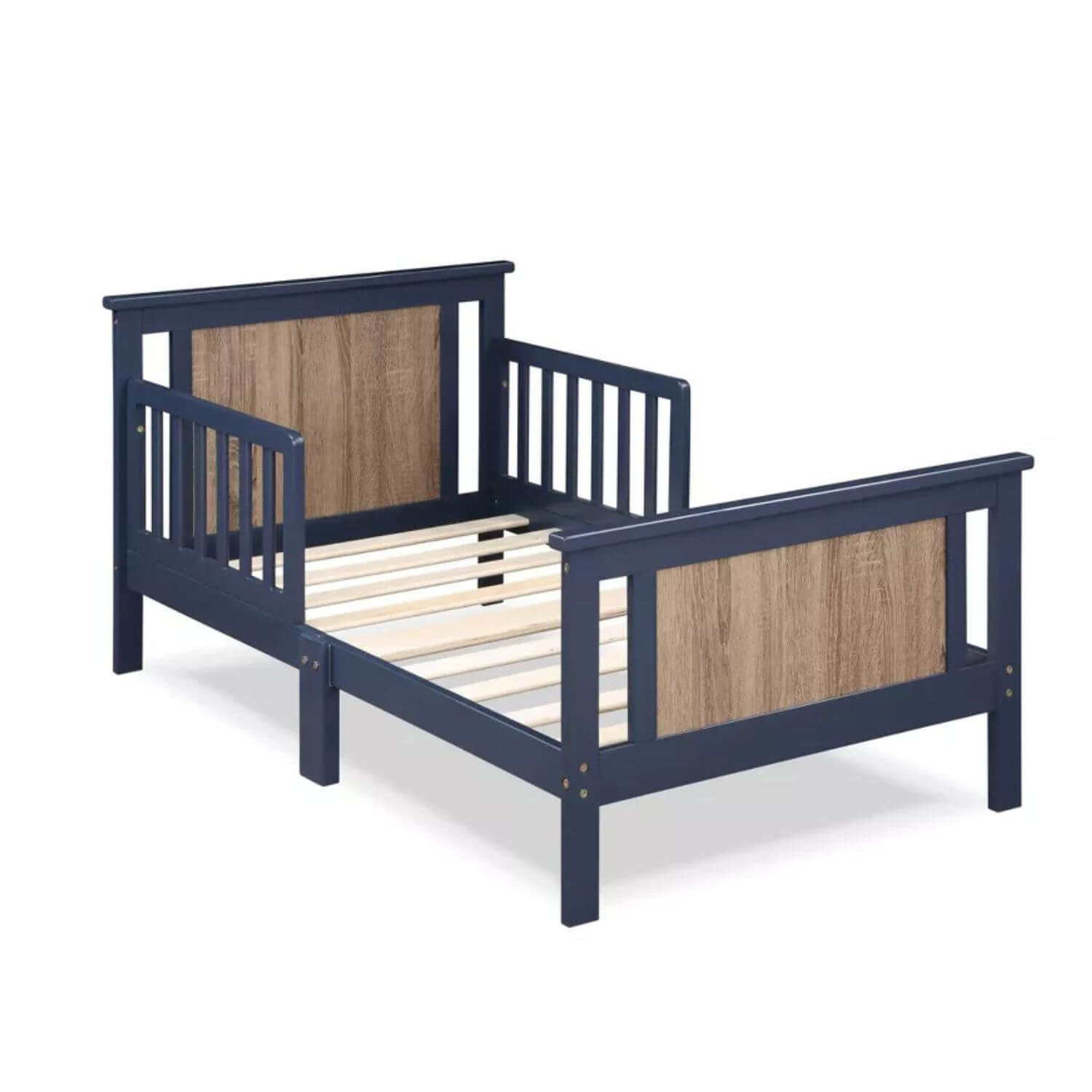 Connelly Reversible Panel Toddler Bed Midnight Blue/Vintage Walnut