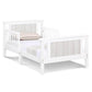 Connelly Reversible Panel Toddler Bed White/Rockport Gray