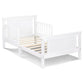 Connelly Reversible Panel Toddler Bed White/Rockport Gray