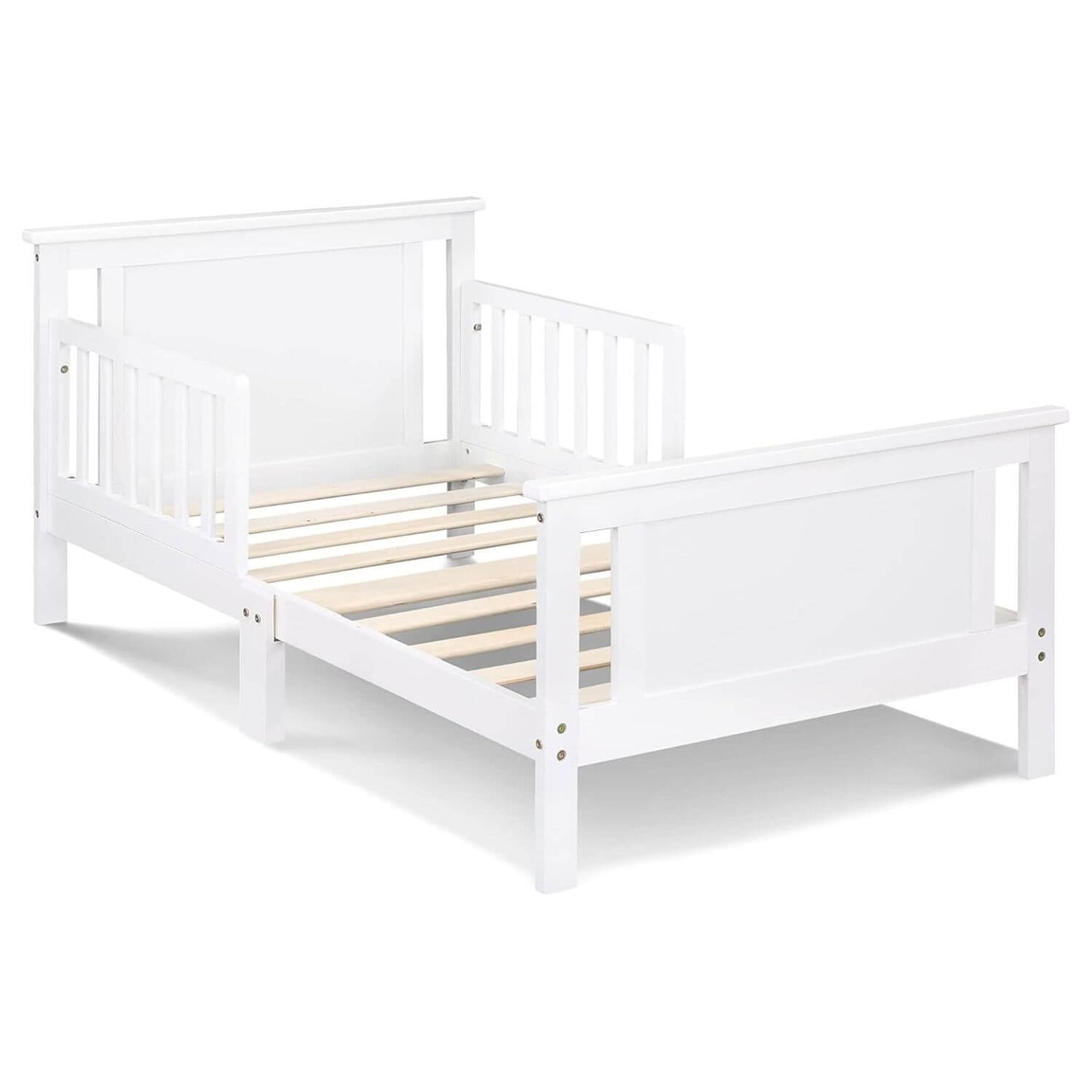 Connelly Reversible Panel Toddler Bed White/Rockport Gray