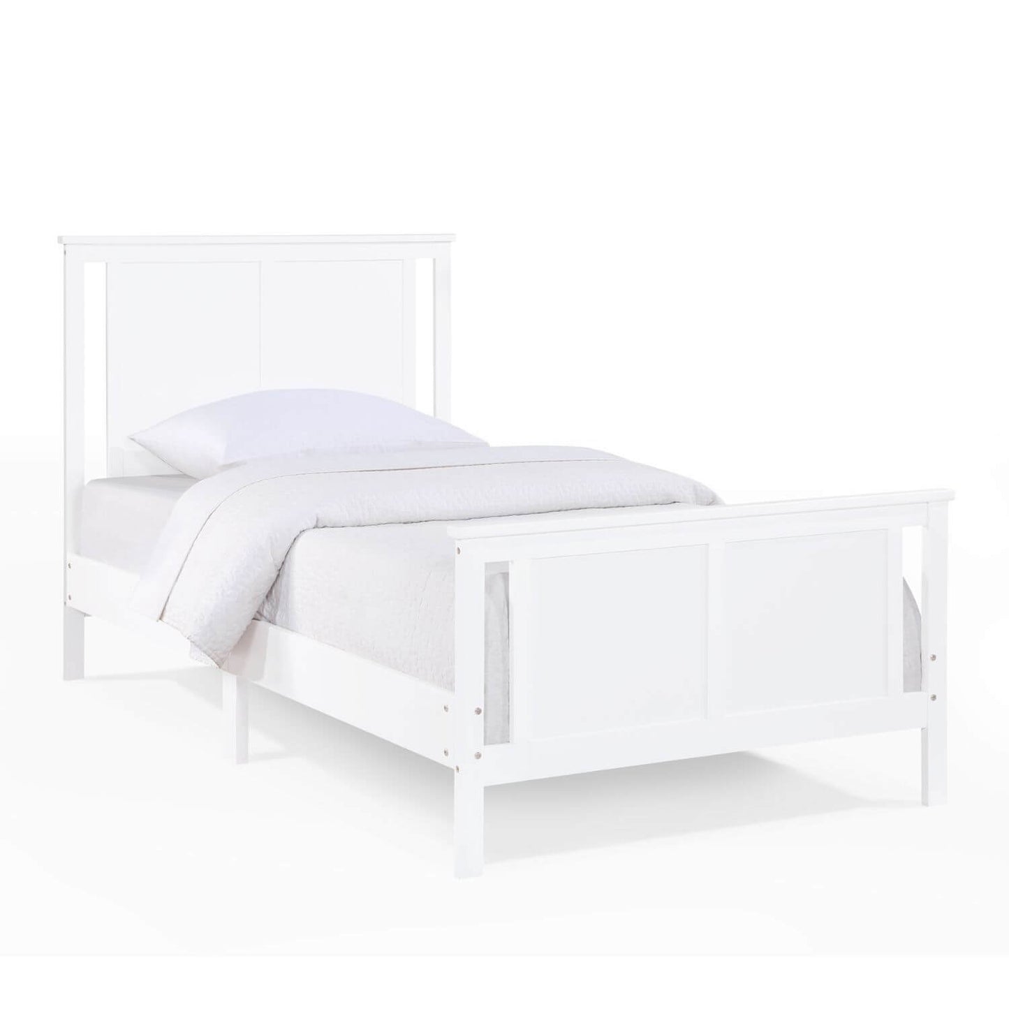 Connelly Twin Bed White/Rockport Gray