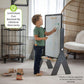 Boy Drawing on Little Partners Contempo Art Easel Charcoal