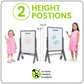 Kids Drawing on Little Partners Contempo Art Easel Grey
