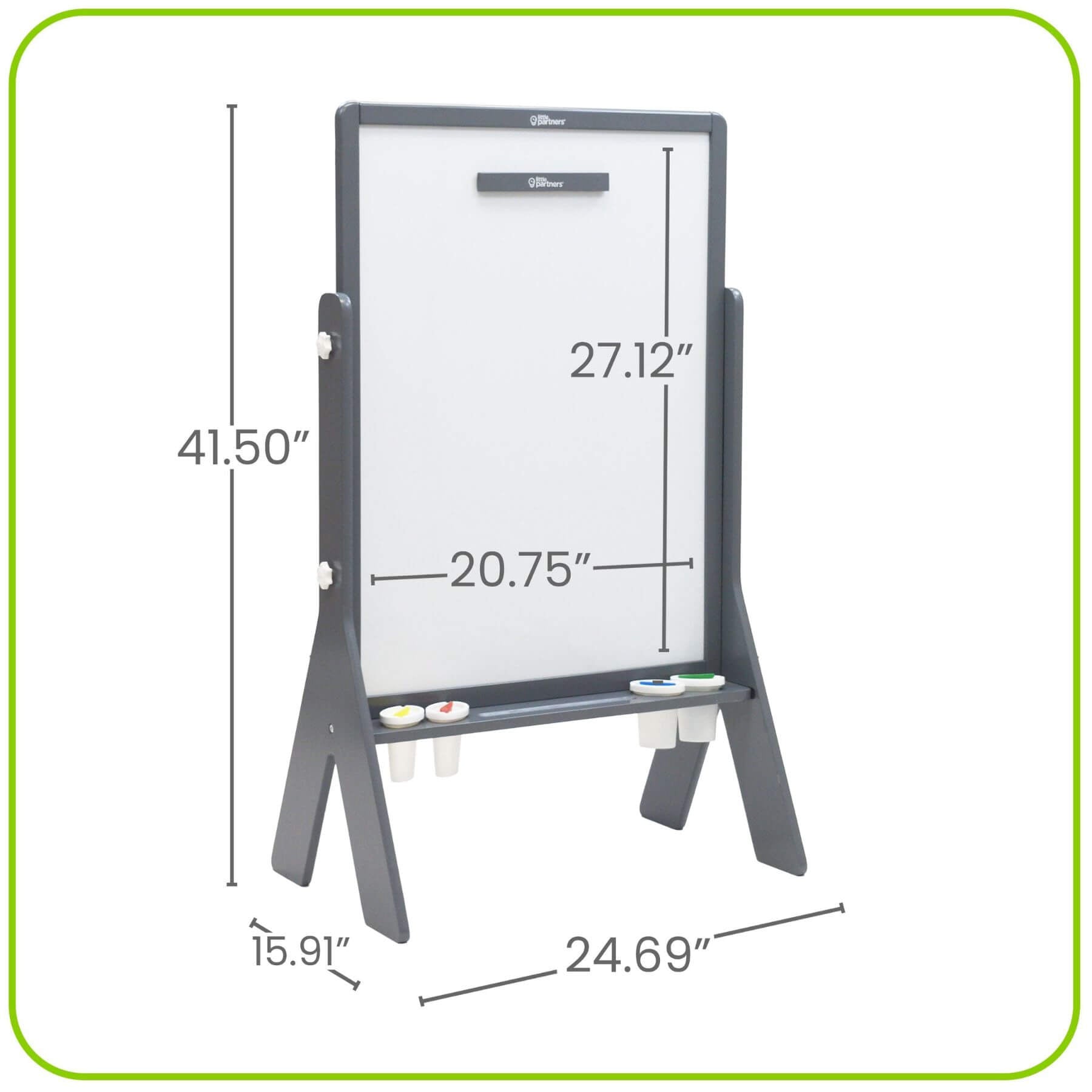 Little Partners Contempo Art Easel Grey