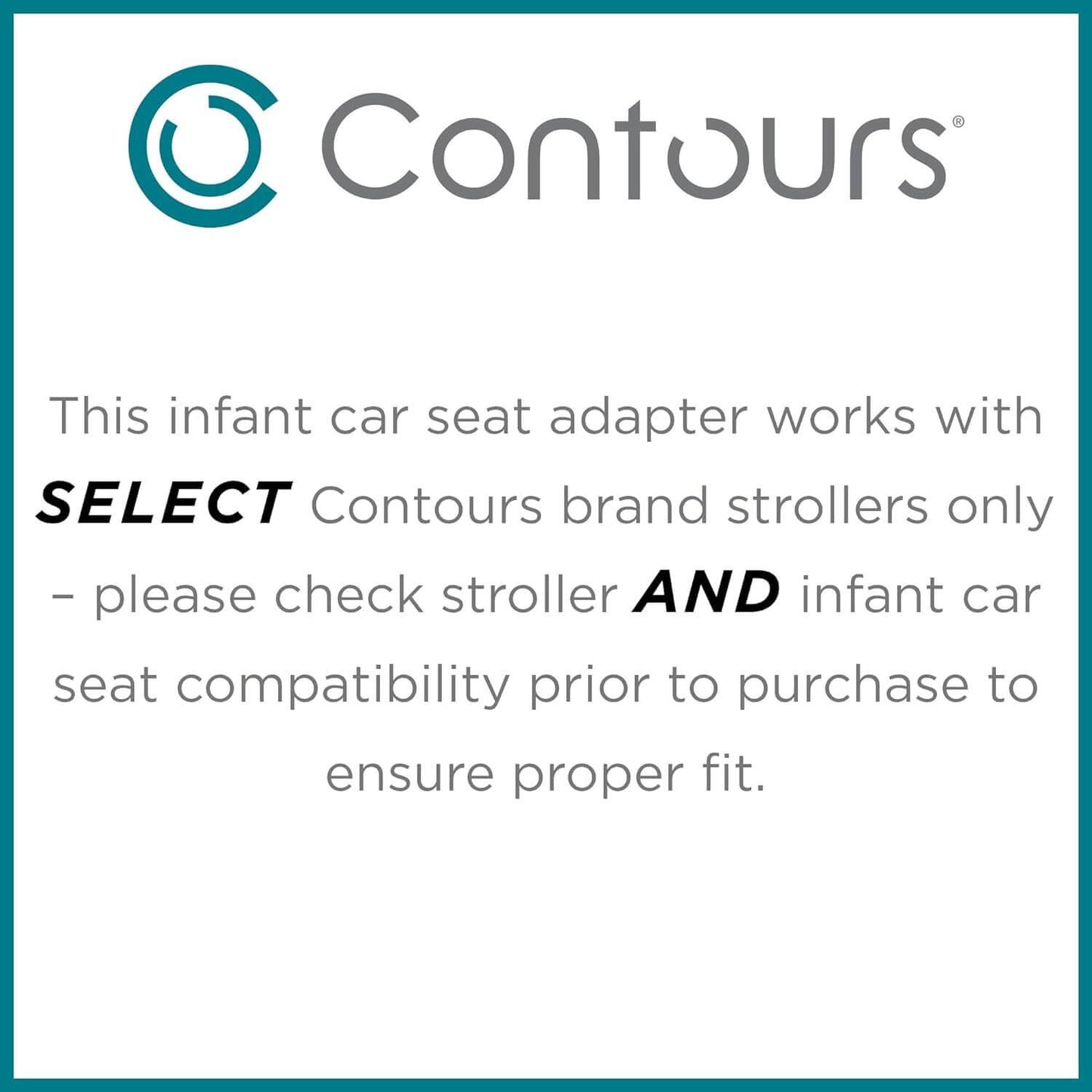 Contours Chicco V2 Infant Car Seat Adapter - Detail