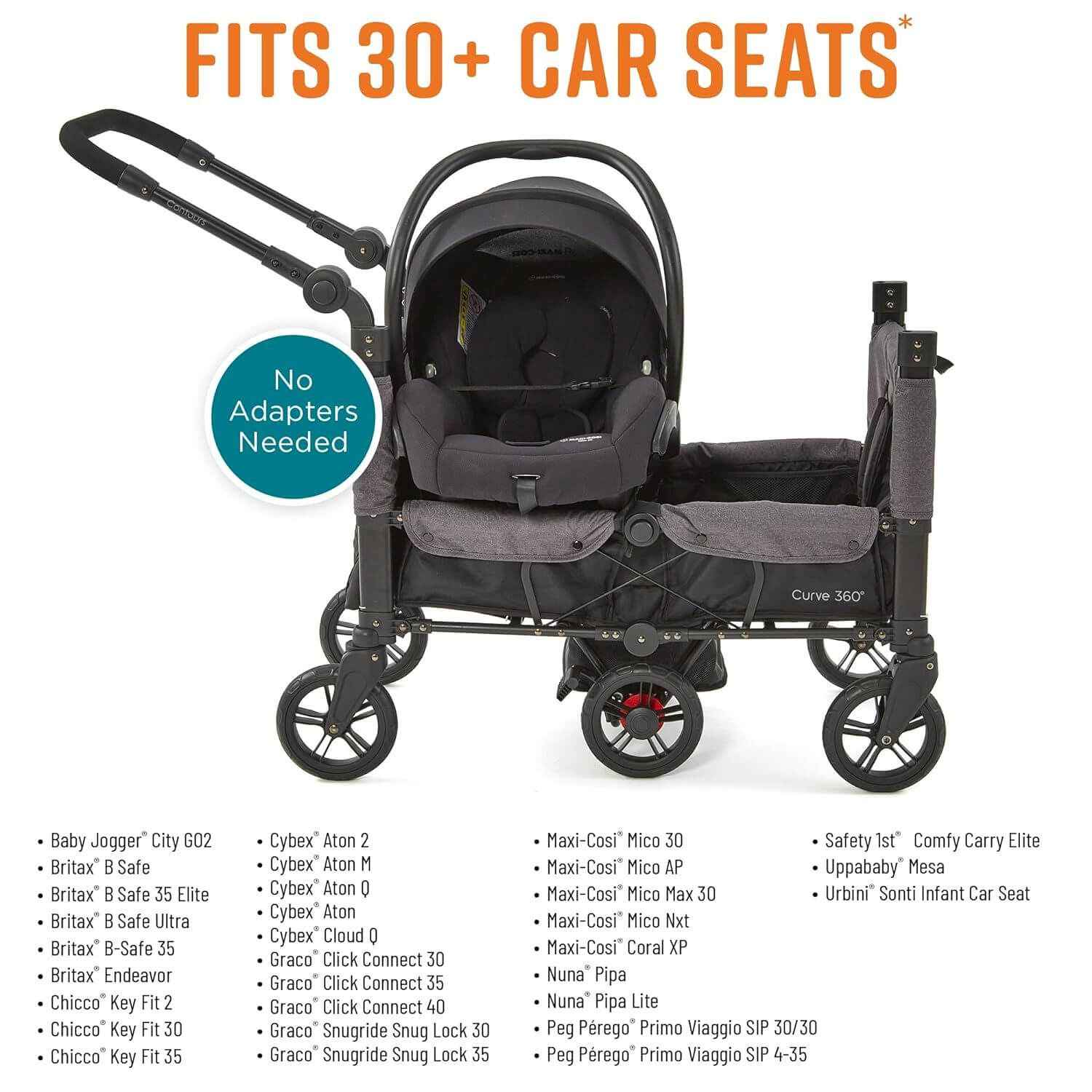 Contours Curve 360 Stroller Wagon - Detail