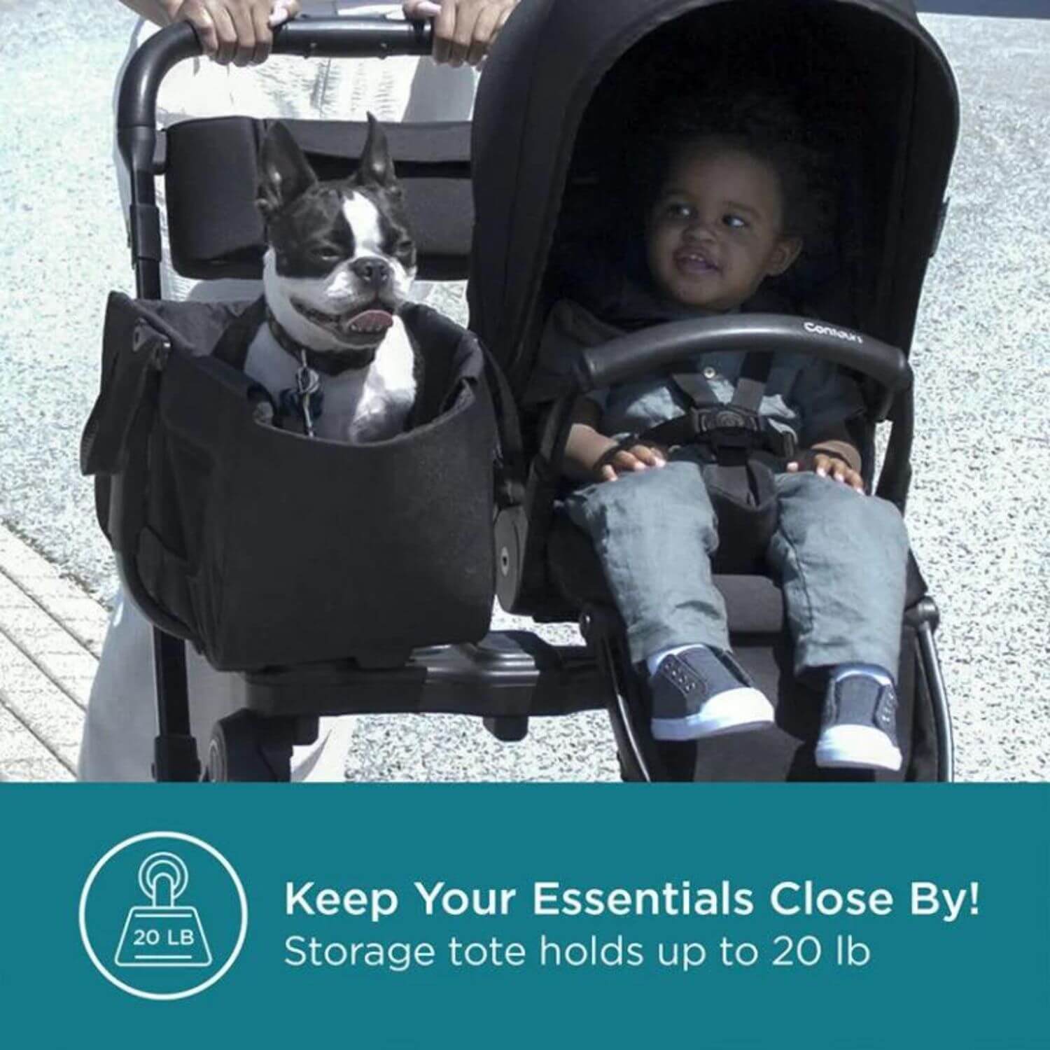 Contours Element Side by Side 1-to-2 Stroller - Detail