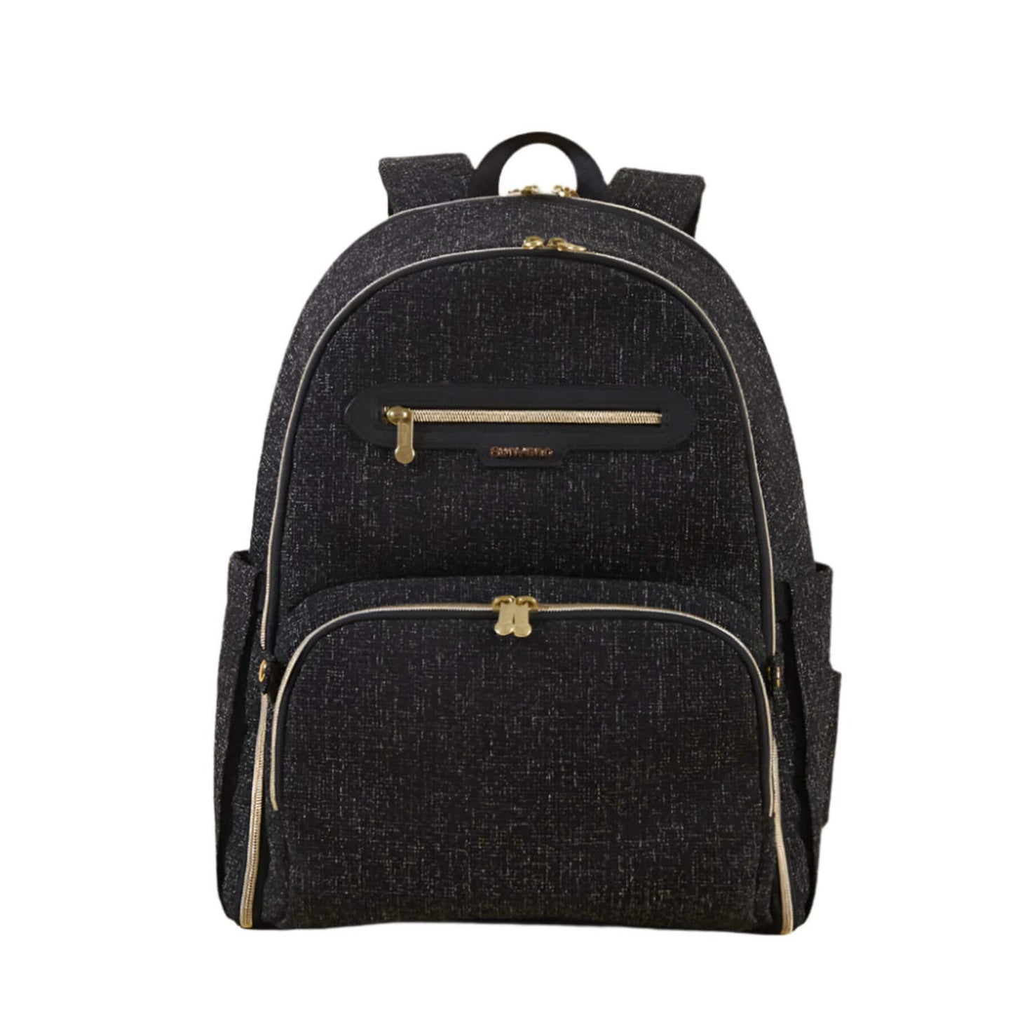 Sunveno Convertible Tweed Diaper Backpack Black