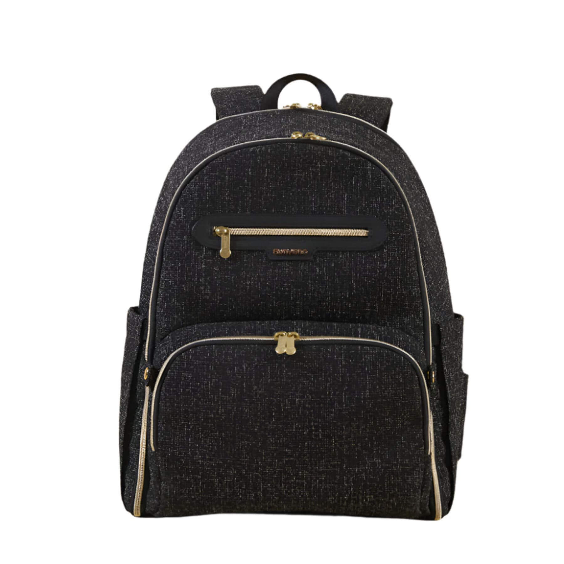 Sunveno Convertible Tweed Diaper Backpack Black