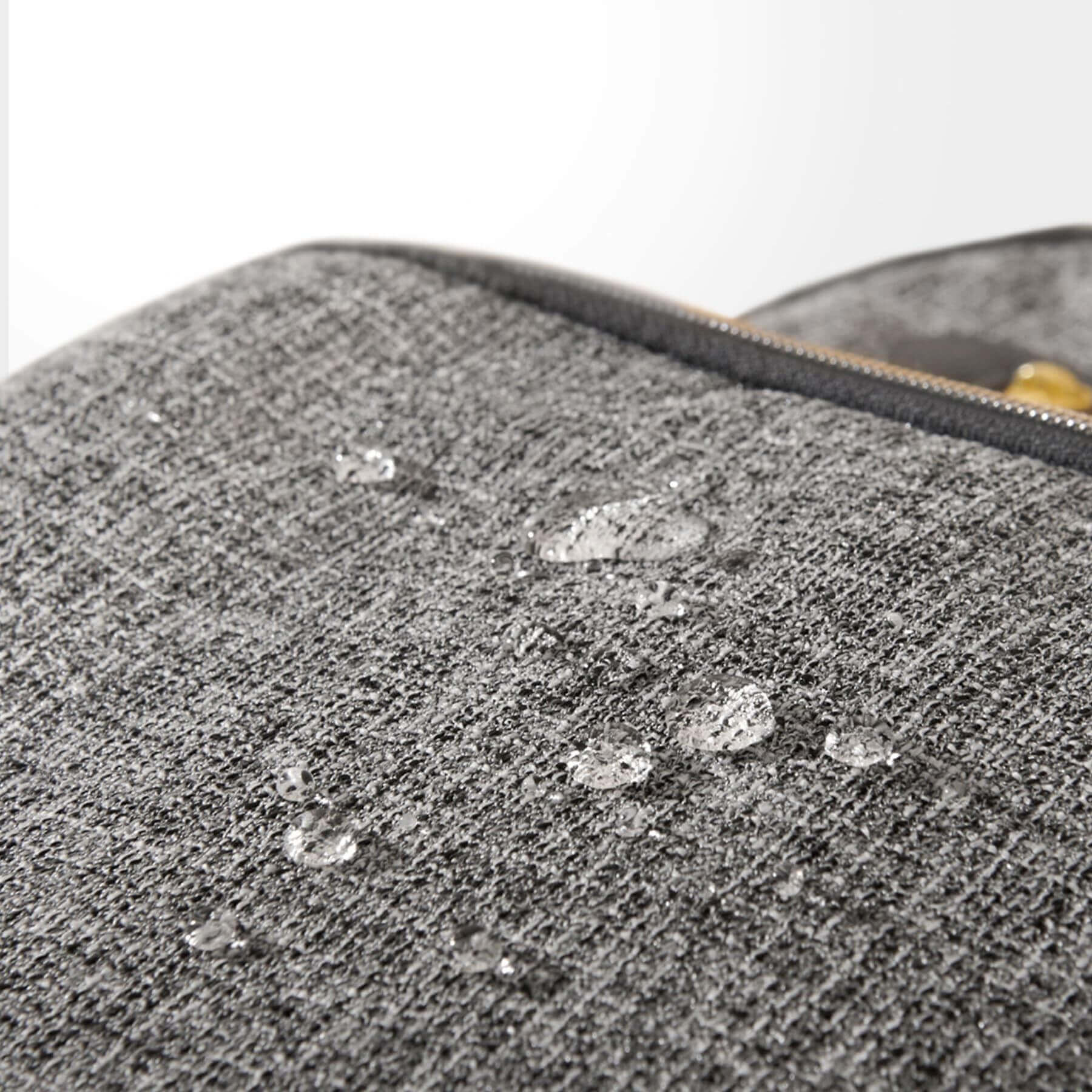 Close-up of Sunveno Convertible Tweed Diaper Backpack Gray
