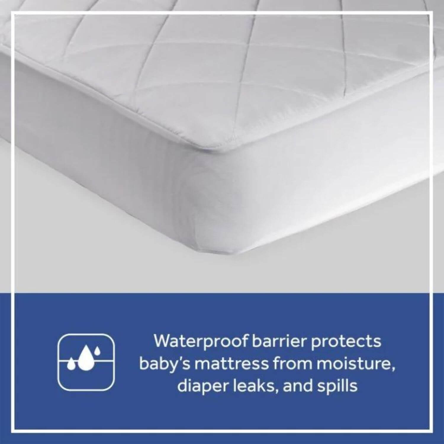 Sealy Cool Comfort Fitted Crib Mattress Pad - Detail