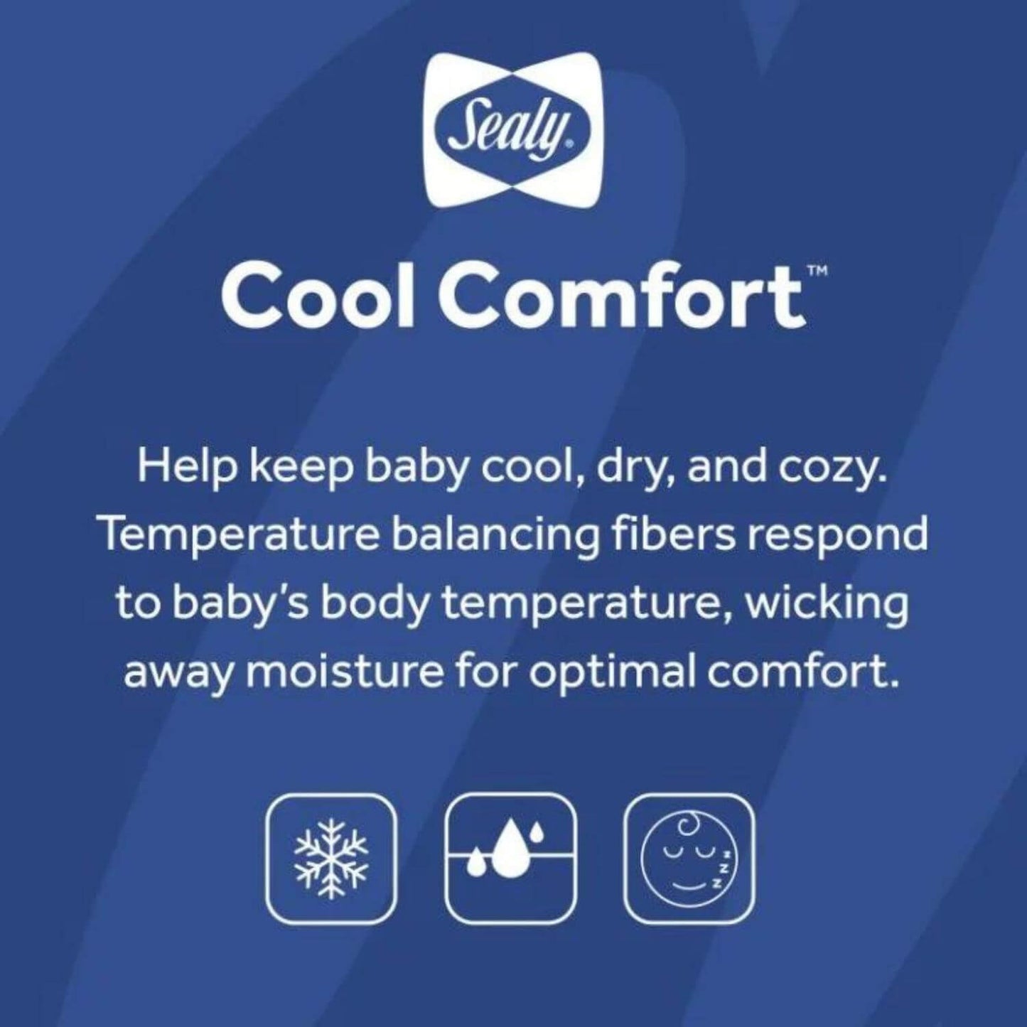 Sealy Cool Comfort Fitted Crib Mattress Pad - Detail