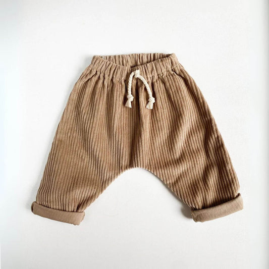 Unique Love Design Corduroy Trousers Warm Sand