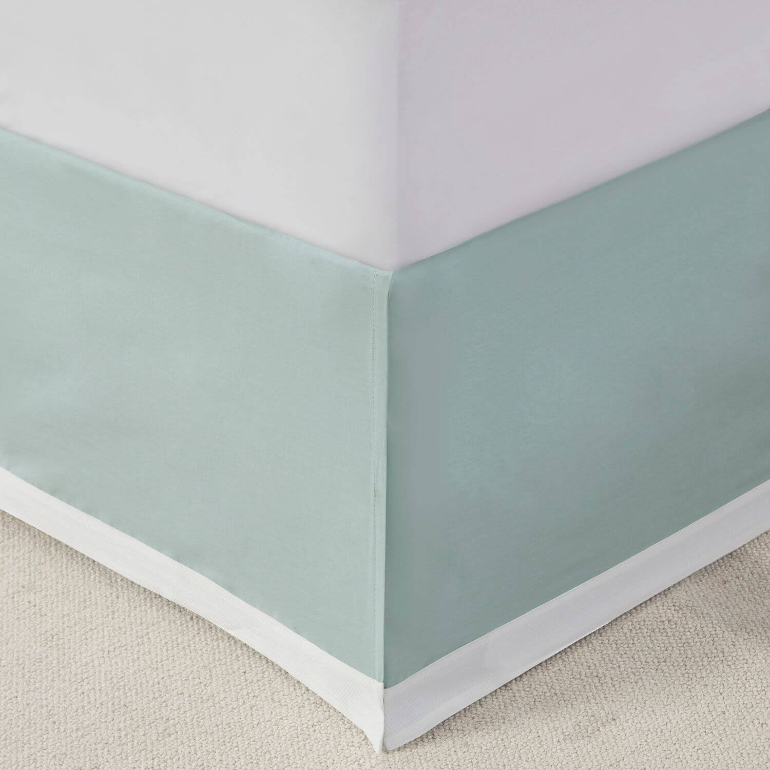 Close-up of Jacquard bedskirt