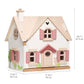 Tender Leaf Cottontail Cottage and measurements on a white background