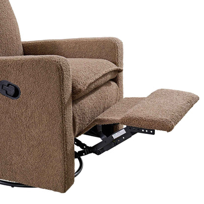 Close-up of Oxford Baby Coventry Glider Recliner - Teddy Brown