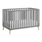 Cozy Nest 3 In 1 Island Crib Dove Gray/Natural