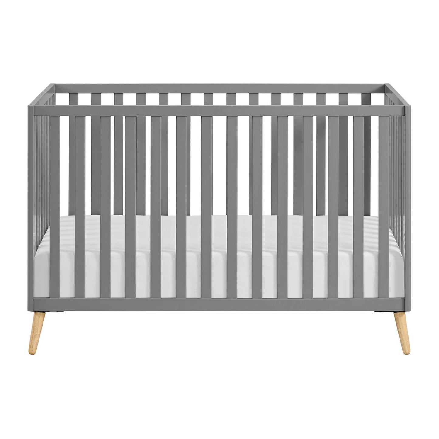 Cozy Nest 3 In 1 Island Crib Dove Gray/Natural