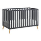 Cozy Nest 3 In 1 Island Crib Midnight Slate/Natural