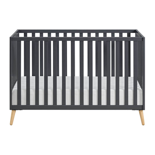 Cozy Nest 3 In 1 Island Crib Midnight Slate/Natural