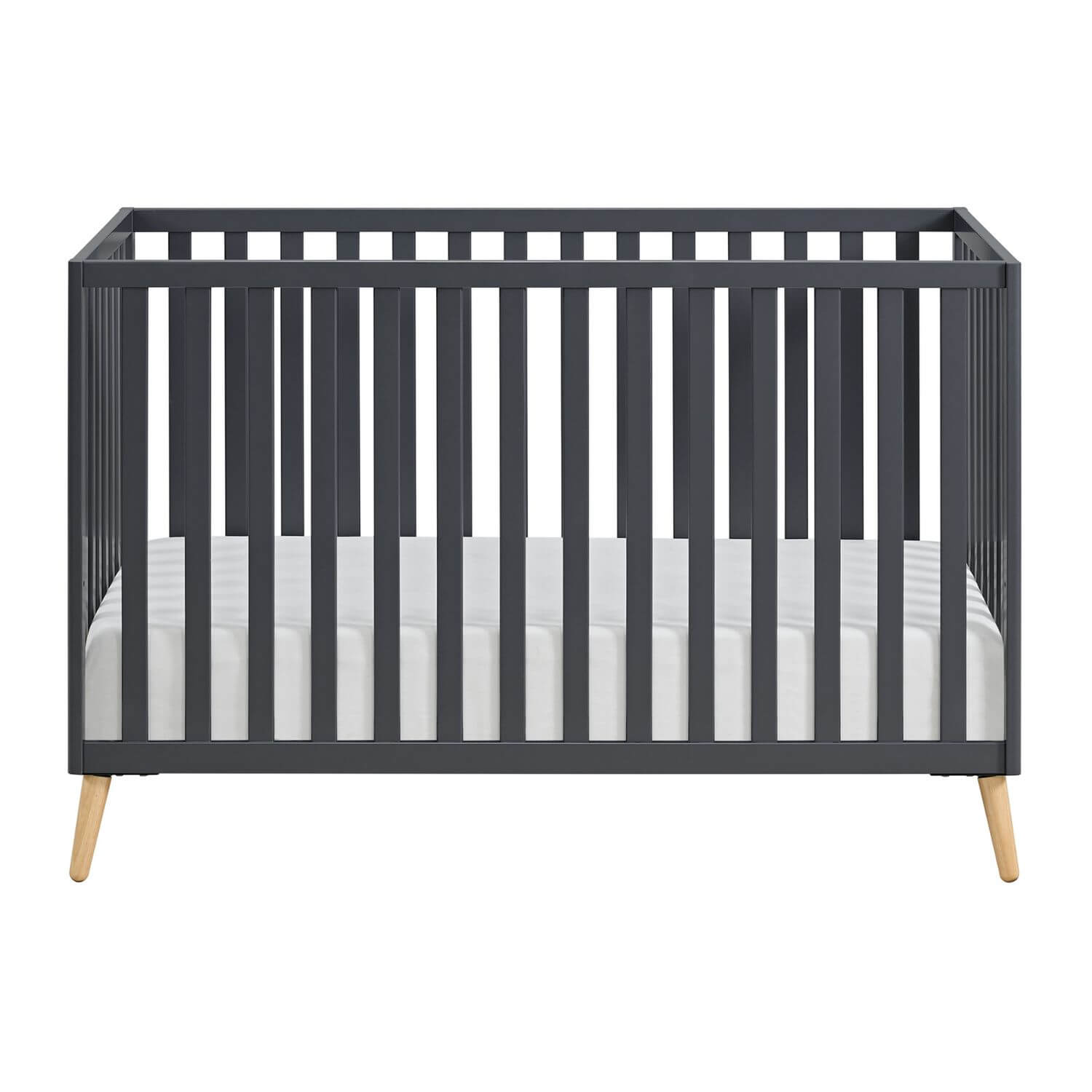 Cozy Nest 3 In 1 Island Crib Midnight Slate/Natural