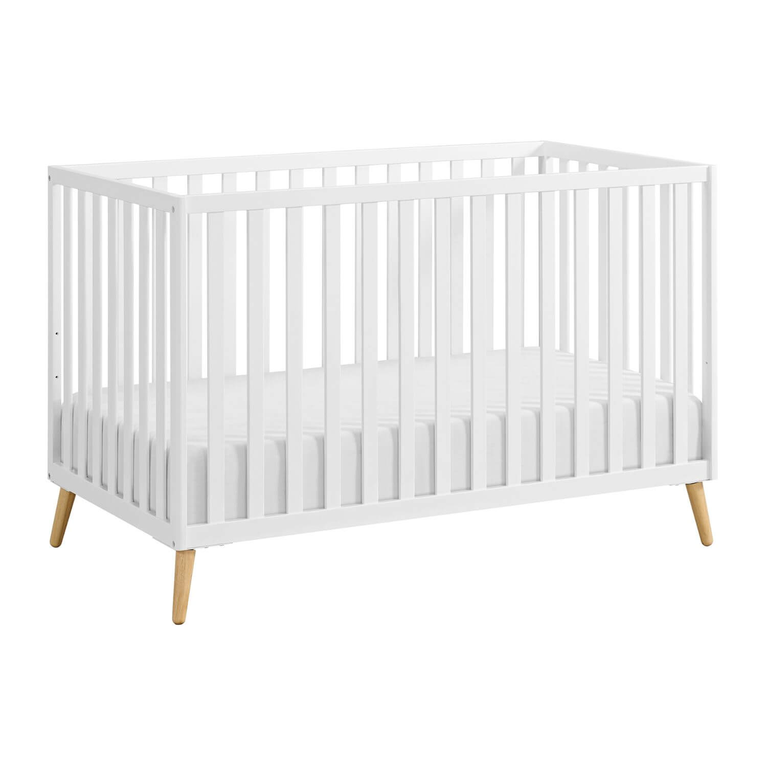 Cozy Nest 3 In 1 Island Crib Snow White/Natural